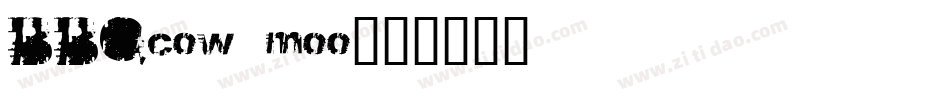 BBQcow moo字体转换